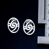 Music note earrings, Unique stud earrings, gift for bass player, Rhythm section, Holdin it Down, Bass clef jewelry