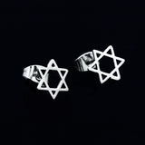 Shana tova, Star of David stud earrings, Hanukkah earrings