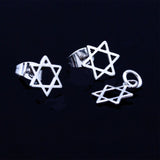 Shana tova, Star of David stud earrings, Hanukkah earrings