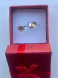 Natural topaz earrings, November gift
