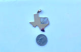 Texas Necklace, Silver Texas state pendant