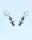 Akwaba Doll Necklace set, Silver fertility dolls, akua'ba jewelry gift