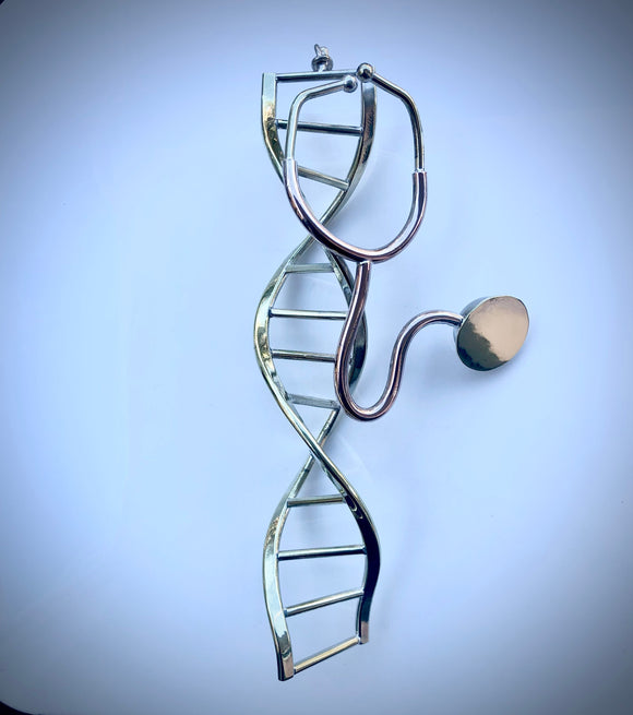 DNA Art Mobile doctors office art metal mobile art Acoustic Exam Stethoscope