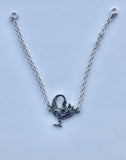 Bird link bracelet, Silver Sankofa jewelry, Gift for learning from the past, mothering