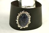 Music themed Gift, Wide Leather Bracelet, Calming, gift for expression