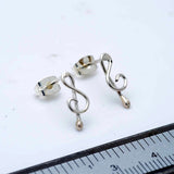 Treble clef earrings, music jewelry gift