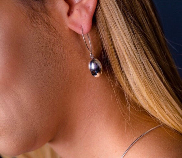 Handmade drop earrings,  Sterling silver,  unique tailored  design, classy gift for her
