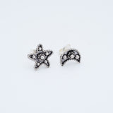 Star Moon earrings, Celestial Gift