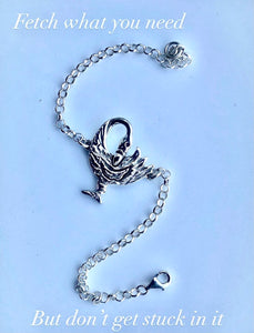 Bird link bracelet, Silver Sankofa jewelry, Gift for learning from the past, mothering