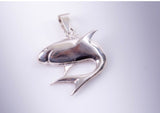 Shark necklace, sterling silver, handmade nautical jewelry gift