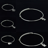 Heart charm bracelet, cupids arrow charm, handmade sterling silver jewelry, Mothers Day Gift