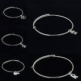 Heart charm bracelet, sterling silver hearts intertwined, minimalist jewelry, Mothers day gift for her
