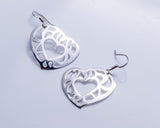 Unique Heart earrings, your heart in mine, sacred geometry, heart jewelry, Mothers day gift