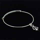 Love charm bracelet, sterling silver, handmade jewelry, Mothers Day Gift