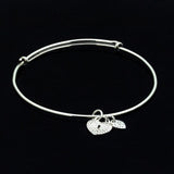 Heart charm bracelet, key to her heart, Mothers Day Gift
