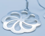 Sterling Silver Earrings: Sacred Geometry Flower Design