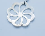 Sterling Silver Earrings: Sacred Geometry Flower Design