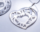 Unique Heart earrings, your heart in mine, sacred geometry, heart jewelry, Mothers day gift