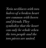 Sterling Silver Broken Heart Pendant Necklace: Gay Men's Love Symbol