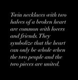 Mens love necklace, broken heart male symbol pendant, necklace for gay men, stronger together, couples necklace