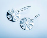 Sterling silver earrings, sacred geometric jewelry, gift for her