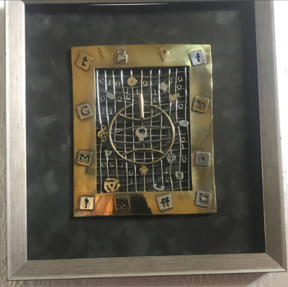 Metal Wall Art,Computer lover art-The Ether life: The other Digital Divide, Housewarming gift