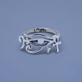 Ankh ring, Egyptian jewelry, Can't get the Beat with out the Soul Sterling Silver