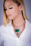 Louisiana Necklace, Statement State pendant in Sterling silver