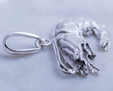 Shrimp necklace, Sterling silver handmade prawn pendant. Gulf coast, Ocean, New Orleans jewelry, mens gifts