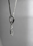 Sterling Silver Om Pendant: Yoga Meditation Jewelry Gift