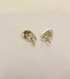 Peridot Teardrop Studs: Sterling Silver August Birthstone Earrings