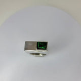 Emerald Color Irish Ring: Boxed Celtic Statement Ring