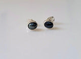 Genuine sapphire studs, September birthstone earrings, birthday gift idea