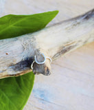 Silver Horseshoe ring, good luck gift, dainty minimalist horseshoe in sterling silver, equestrian jewelry, rancher gift