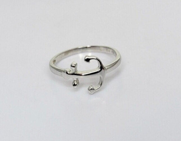 Dainty Anchor ring, minimalist ring, mariners anchor jewelry, Naval gift, Gift for security, Mariners Cross, pinky ring,