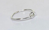 Sterling Silver Love Knot Ring: Dainty Minimalist Gift