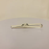 Sterling silver tie bar, Gye Nyame mens gift