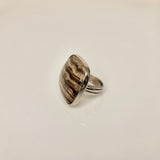 Handmade Sterling Silver Brown Calcite Ring - Size 5.5