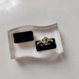Gye Nyame ring, dainty silver band, handmade Adinkra symbol jewelry