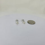 Dainty Ball earrings, 4mm sterling silvers ball studs, Matching studs for other ball jewelry