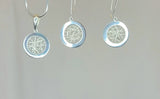 Square pendant & Earring Set, sterling silver, meaningful gift for her, present for someone going thru challenges, handmade jewelry