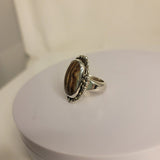 Handmade Brown Calcite Sterling Silver Ring - Size 8