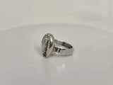 Silver cowrie ring, Sterling cowrie shell ring hand made ring for men and women, jewelry, gift of wealth and fertility, kauri
