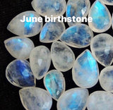 Moonstone bracelet, 3rd anniversary gift, sterling silver cuff, marquise shaped rainbow moonstone bracelet, September birthstone
