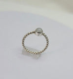 Moonstone ring, gift for new beginnings, dainty sterling silver ring,  handmade jewelry, September birthstone