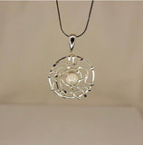 Moonstone necklace, unique silver pendant, stone for New beginnings, September birthstone