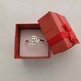 At sign ring, tech workers gift, clever gift idea, @ silver ring, social media jewelry