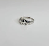 Silver promise ring, promise you my heart, Claddagh without the crown, Mothers Day Gift for her
