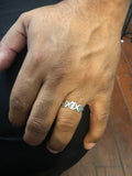 Gye nyame ring silver handmade adinkra ring means God first thumb, pinky or any size ring