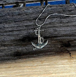 Sterling Silver Anchor Pendant Necklace: Mariner's Gift